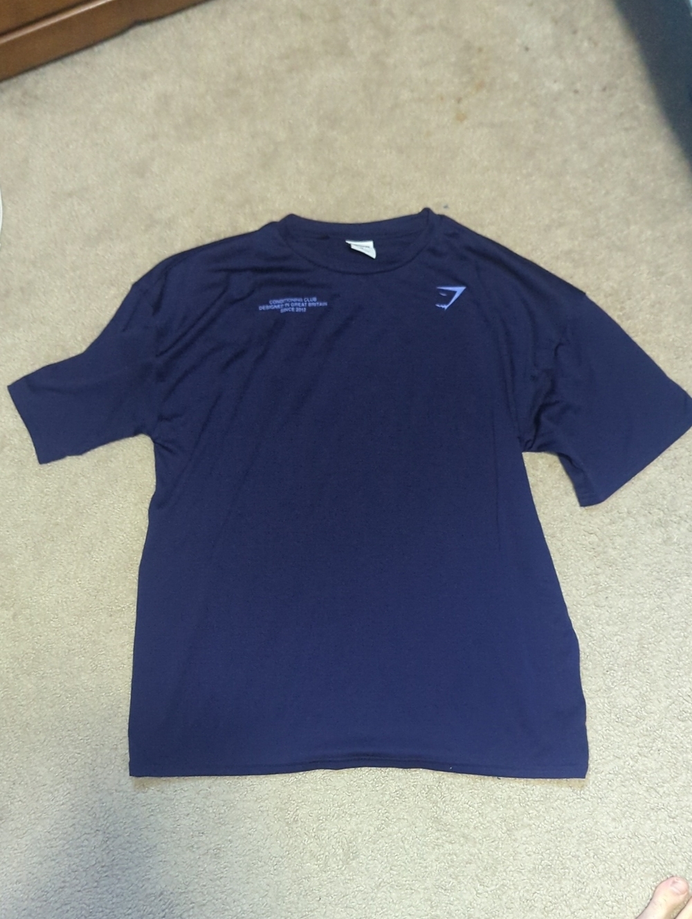 Men's Navy/Purple GYMSHARK Performance T-Shirt